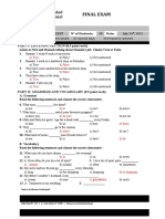 Final Exam: Full Name: Course Code: 21INI0232T #Of Students: Topic/ Units: PART I: LISTENING SECTION (0.5 Point Each)