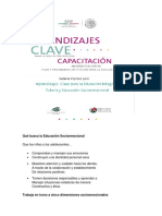 Aprendizajes Clave para La Educación Integral Tutoría y Educación Socioemocional ¿Qué Busca La Educación Socioemocional