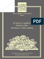 De Dante A Camilleri: Estudios Sobre Literatura y Cultura Italiana