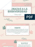 Amenazas A La Biodiversidad