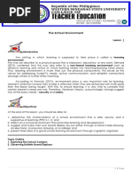 FS1 Module 1 The School Environment