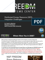 FREEDM Seminar Series 2 DER Integration Challenges by David Lubkeman