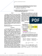 Design and Implement of The Recurrent Radial Basis Function Neural Network Control For Brushless DC Motor