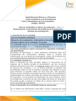 Guía de Actividades y Rúbrica de Evaluación - Unidad 1 - Fase 1 - Metodologia de Investigacion.