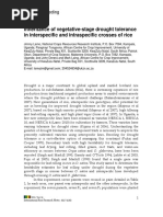 Download Inheritance of vegetative-stage drought tolerance in interspecific and intraspecific crosses of rice by Grace Caas SN57887049 doc pdf