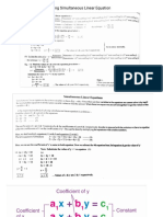 Simultaneous Linear Equation