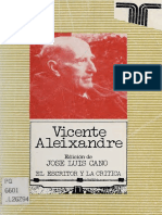 Vicente Aleixandre - Desconocido