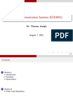 Digital Communication Systems (ECE4001) : Dr. Thomas Joseph