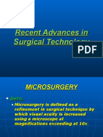 Recent Advances in Surgical Technology