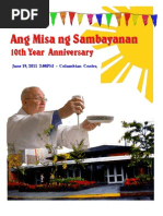 Ang Misa NG Sambayanan 10th Year Anniversary Final