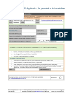 Form Immobilise Application