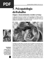 A Psicopatologia Do Trabalho