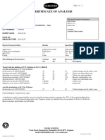 Certificate of Analysis: Product