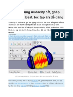 Cách sử dụng Audacity cắt