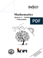 Mathematics: Quarter 1 - Module 5 Polynomials