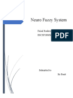 Neuro Fuzzy System: Faisal Rasheed BSCSF18MM24