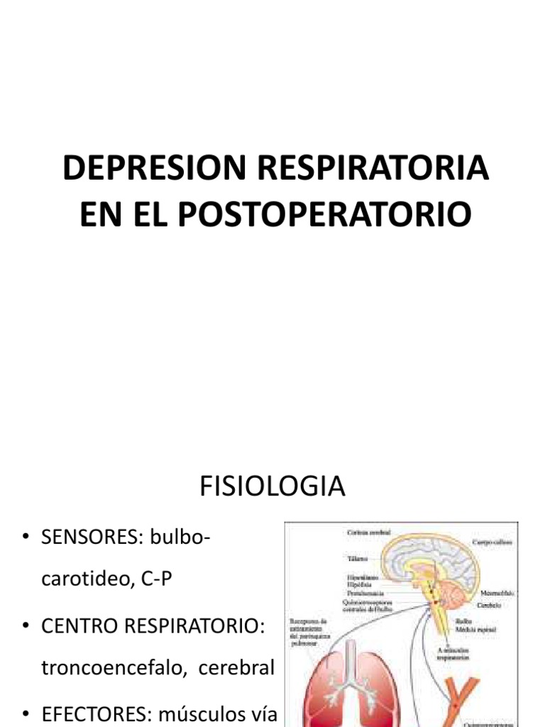 Depresion Respiratoria PDF Sistema respiratorio Medicina CLINICA
