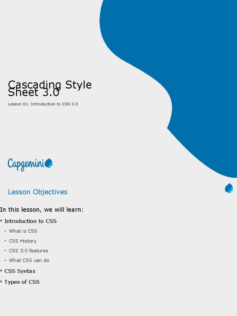 Web Basics (CSS 3.0) - Classbook-Lesson 01 | PDF | Html Element | Html