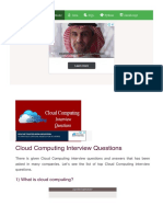 Top 37 Cloud Computing Interview Questions (2022) - Javatpoint