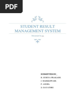 STUDENT RESULT MANAGEMENT SYSTEM Final