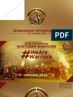 2021 Northern Warriors Brand Presentation