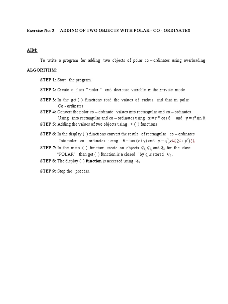 Exercise No3 | PDF