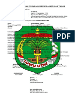 Surat Keterangan Pelimpahan Penguasaan Hak Tanah