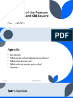 Application of The Pearson Correlation and Chi-Square Test