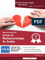 A Research Study On Live in Relationships in India CSLR PDF