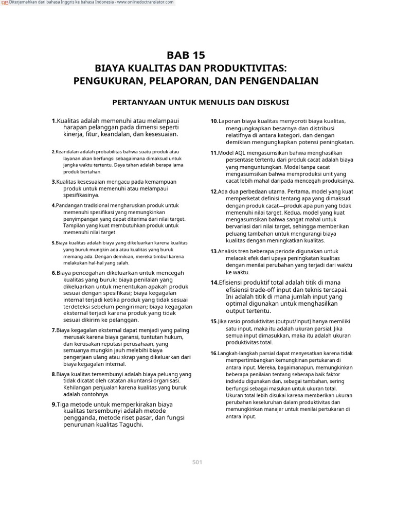 CH 15 Translate | PDF | Bisnis | Teknologi & Rekayasa