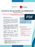 Licence Humanites Numeriques 2022