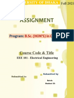Assignment - EEE 101