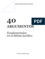 40 Argumentos Fundamentales en El Debate Juridico