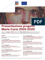 Pres Progetti Marie Curie 2019-2020