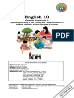 English 10 Q1 Module 7 Appraise The Unity of Plot Setting and Characterization