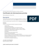 Certificado de Informaciones Previas