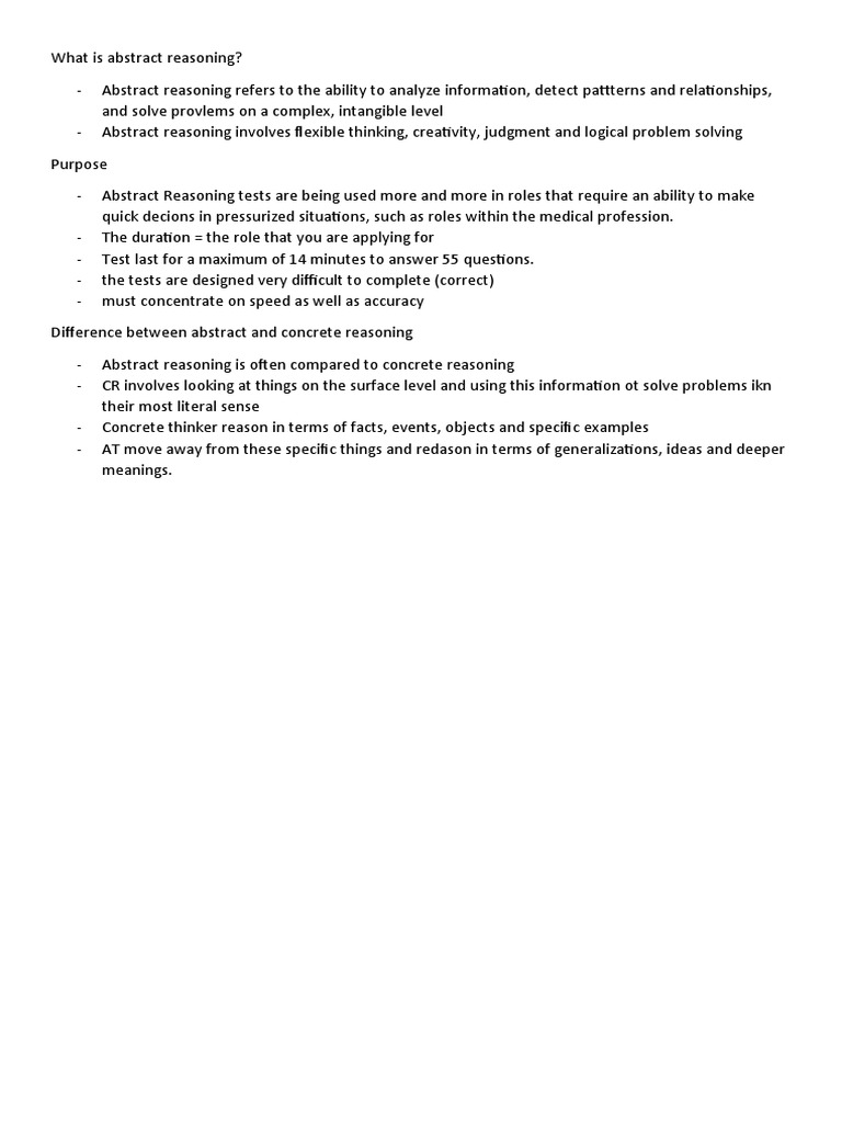 Abstract Reasoning PDF