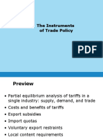 The Instruments of Trade Policy 