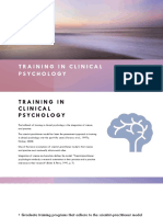 Training in Clinical Psychology