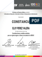 1 Constancia de Acreditación. Consideraciones y Medidas Sanitarias para Un Regreso Seuro A Clases en Escuelas de La SEDUC