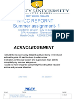 NTCC REPORNT Summer Assignment - 1 Academic Session - July To August BFA - Animation, 1semester Harsh Gupta A2505820036