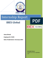 Internship Report: IBEX Global