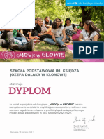 Dyplom Unicef