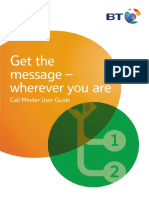Get The Message - Wherever You Are: Call Minder User Guide