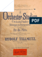 Tillmetz, Rudolf, Orchester-Studien For Flute, Op.36 - Vol I