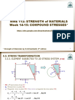 MME 112 Strength of Materials - Week 14-15