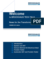 Welcome: To Brockhaus Tech Talk News For The Transformer Industry