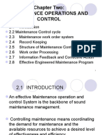 Chapter Two: Maintinance Operations and Control