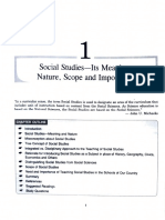 Social Studies-Its Meaning, Nature Scope and Importance