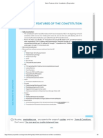 Basic Features of The Constitution - PrepLadder